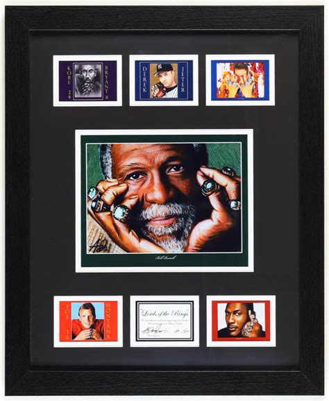 "Bill Russell - Lords Of The Rings" Custom Framed Lithograph By Anthony ...