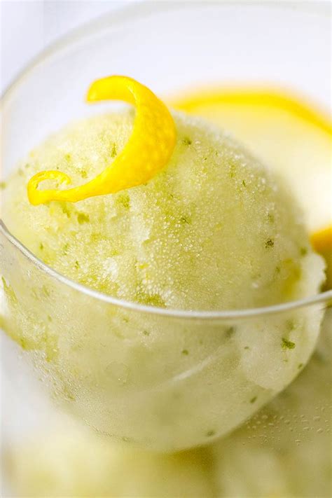 Lemon Basil Sorbet In 2020 Lemon Basil Recipes Sorbet