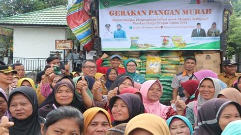 Kendalikan Inflasi Pemkab Muara Enim Gelar Gerakan Pangan Murah Pj