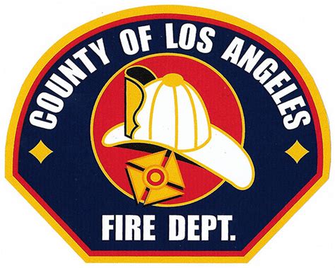 LA County Fire Department 4 1/2" Vinyl Decal | Eagle Emblems & Graphics