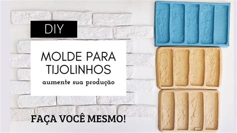 Diy Como Fazer Molde De Silicone Tijolinho De Gesso Youtube