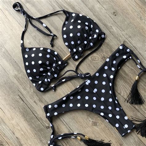 MAILLOT DE BAIN Maillot de bain Sexy à col licou culotte tanga Micro Bikini brésilien String