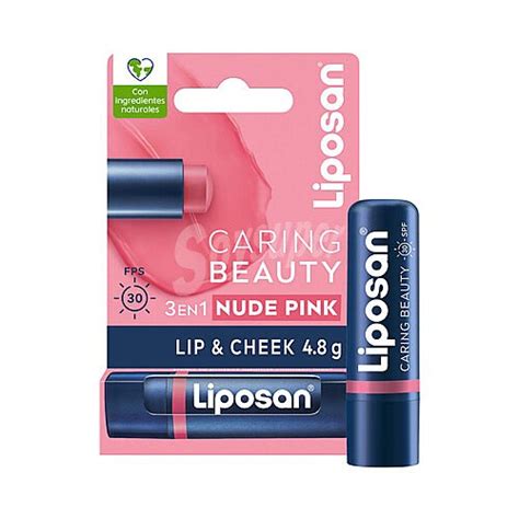 Liposan Liposan Carin beauty 3 en 1 Bálsamo protector de labos y mejillas color intenso nude