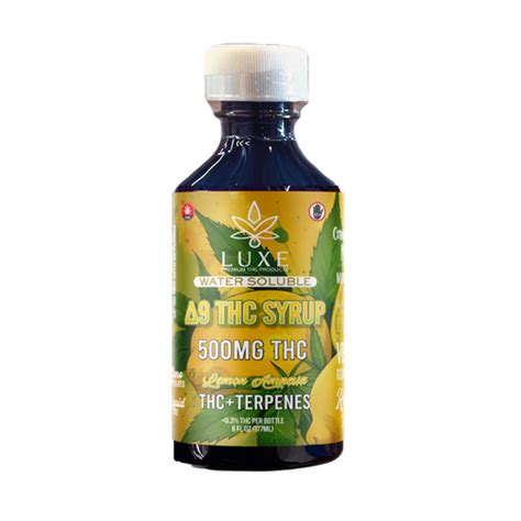 Lemon Amnesia THC Terpenes Syrup Water Soluble Luxe