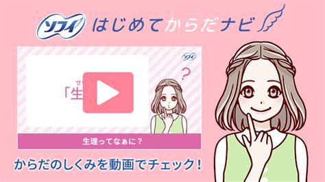 生理のことやからだの変化を動画で知ろう！ 初潮・生理 ソフィはじめてからだナビ