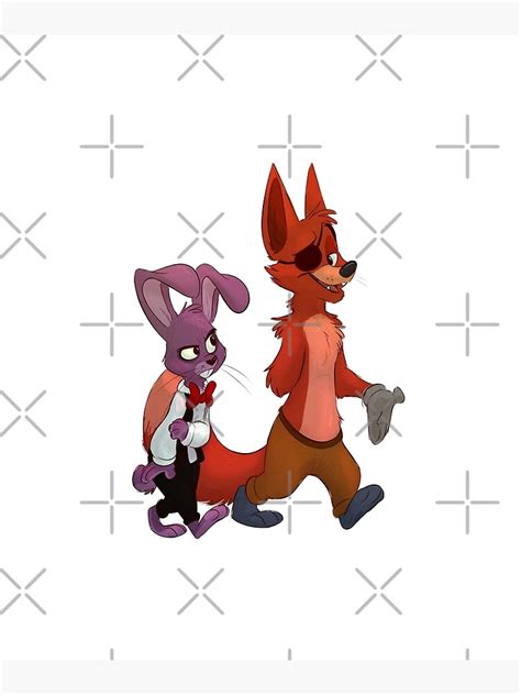 Póster Foxy Y Vanny El Conejo Violación De Seguridad De Fnaf De Be Yourself Art Redbubble