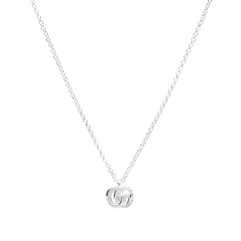 Gucci GG Marmont Necklace Silver END