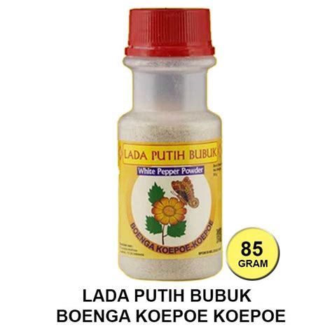 Jual Lada Putih Bubuk Boenga Koepoe Koepoe Bunga Kupu Kupu Gram