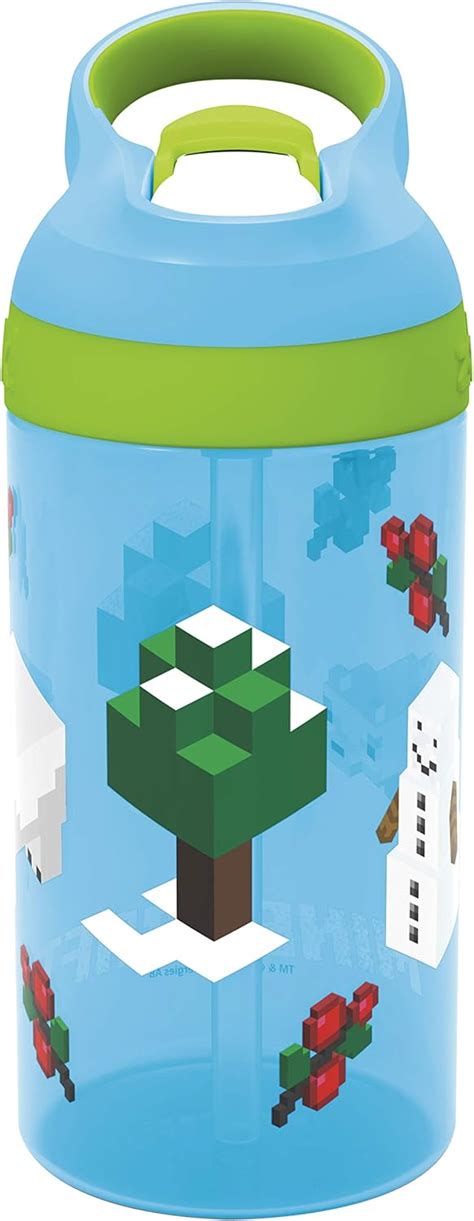 Amazon Zak Designs Minecraft Botella de agua para niños con