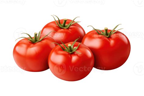 Ripe fresh organic tomatoes, isolated on transparent background AI Generative 29077717 PNG