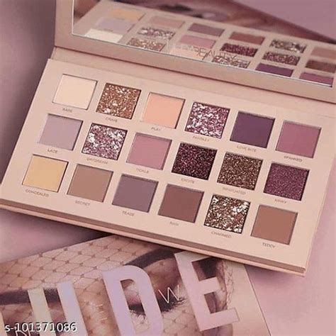 Nude Edition Eyeshadow 18 Color Palette Shimmer And Matte Shades For
