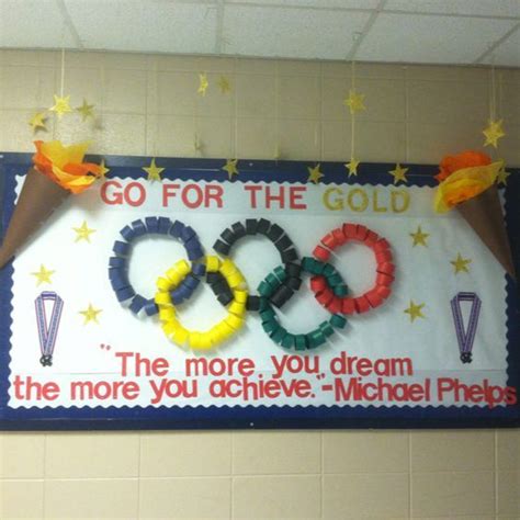 Go For The Gold Olympic Games Bulletin Board Olympic Bulletin