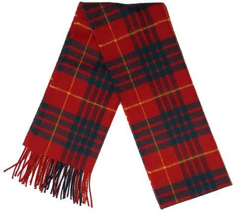 Lambswool Wool Scottish Tartan Scarves Warm Winter