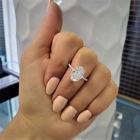 Thin Halo Engagement Ring Clearance