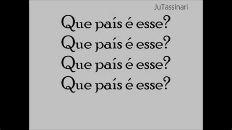 Interpretação Da Música Que País é Esse Gabarito LIBRAIN