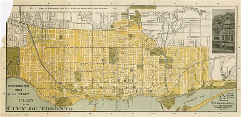 Plan Ville De Toronto 1903 Carte Ville De Toronto 1903 Canada