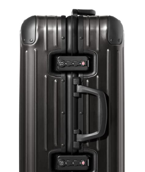 Original Cabin Plus Aluminum Suitcase Black RIMOWA