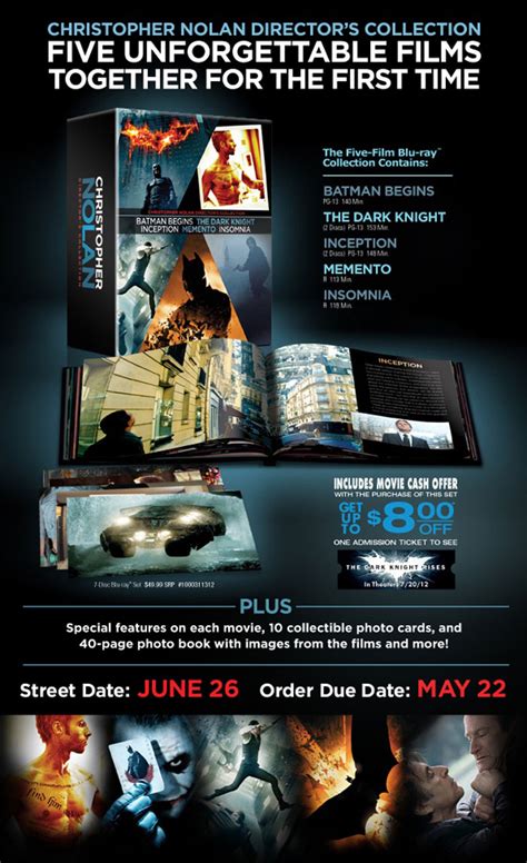 Christopher Nolan Directors Collection Blu Ray Announced Nolan Fans