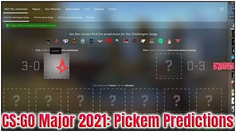 Cs Go Pgl Stockholm Major 2021 Challengers Stage Pickem Predictions