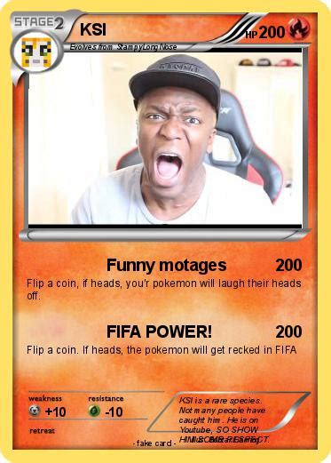 Pokémon Ksi 69 69 Funny Motages My Pokemon Card