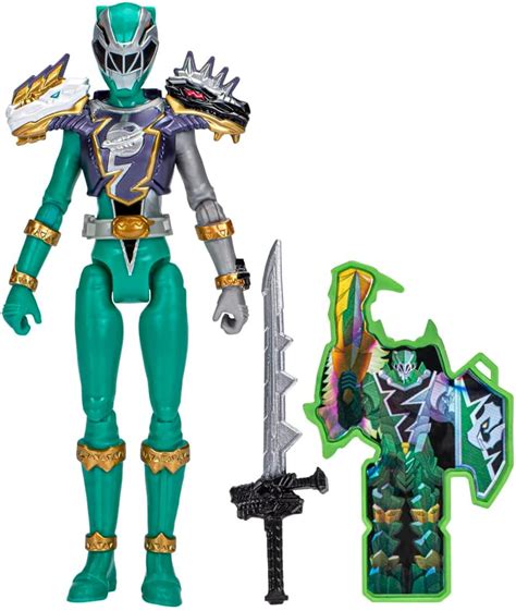 Amazon Power Rangers Dino Fury Cosmic Armor Green Ranger Figuras