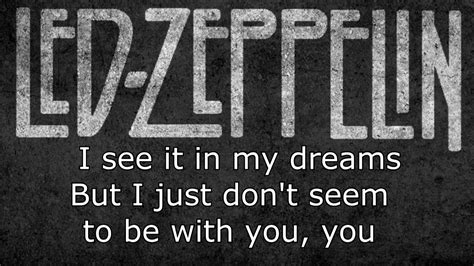 Led Zeppelin Fool In The Rain Lyrics Youtube