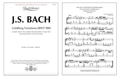 New Edition Of Bach’s “goldberg Variations” — Bachscholar®