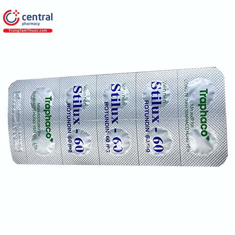Thuốc Stilux - 60 - Dùng trong trường hợp lo âu, căng thẳng, mất ngủ