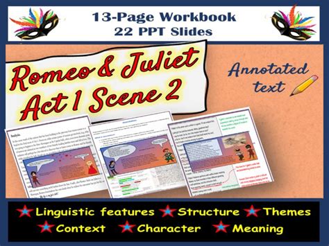 Romeo And Juliet Act 1 Scene 3 Annotated Text Comprehension Questions