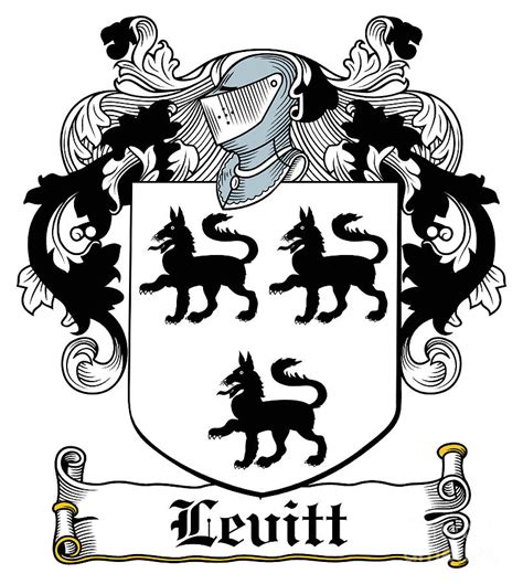 Levitt Coat Of Arms Irish Digital Art By Heraldry Pixels