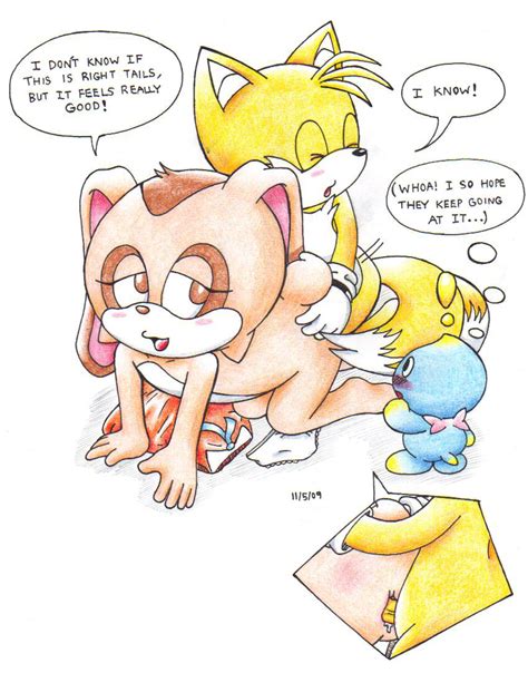 Rule 34 1boy 1girls 1other Ambiguous Gender Anthro Body Fur Chao Sonic Cheese The Chao Color