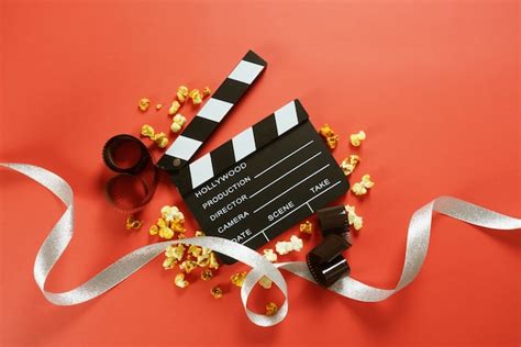 Premium Photo Movie Clapper Board With Copy Space