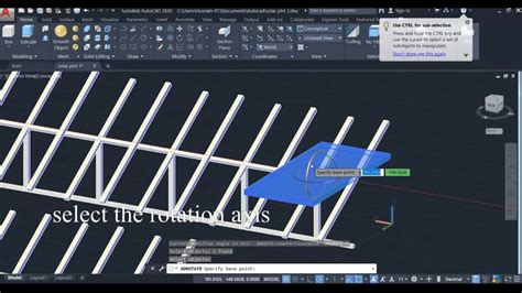 3D Autocad Designing of solar panel layout - Go IT