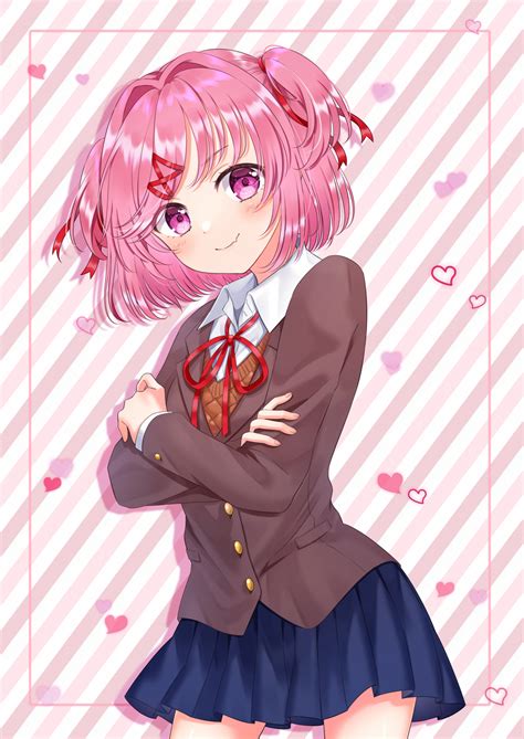 Natsuki Doki Doki Literature Club Drawn By Rooibos Danbooru