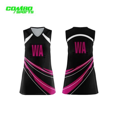 China Whole Sale OEM Custom Netball Uniforms Design Sublimation Women