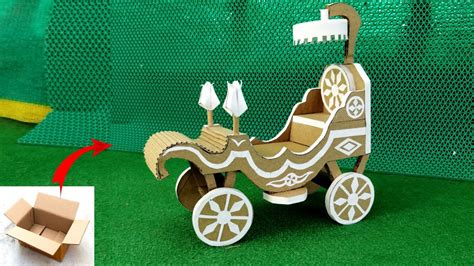 How To Make Cardboard Wedding Buggy Diy Cardboard Wedding Chariot Carboardcraft