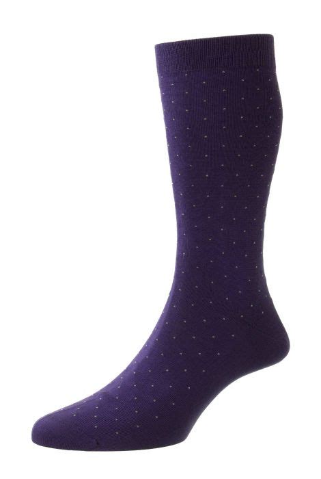 Gadsbury Pin Dot Cotton Mens Socks By Pantherella Official Site