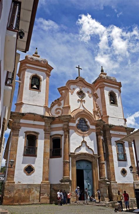 Baroque Church At Historic Center Ouro Preto Editorial Stock Photo