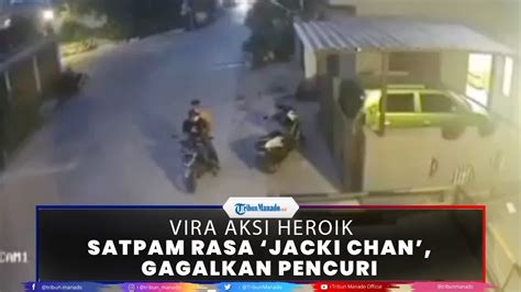 Viral Video Aksi Heroik Satpam Gagalkan Pencuri Motor Dapat Apresiasi