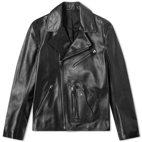 Dior Saddle Pocket Leather Biker Jacket Dior Homme