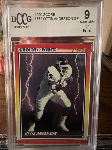 1990 Score 562 Ottis Anderson For Sale Online EBay