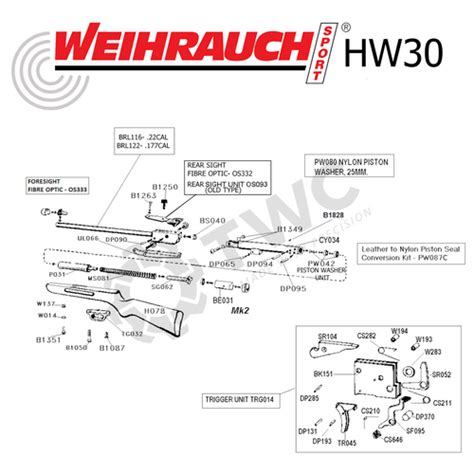 Airgun Spares Weihrauch T W Chambers And Co