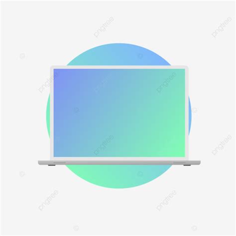 Modern Realistic Laptop Mockup Screen Modern Laptops Mockup Laptop