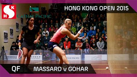 Squash Hong Kong Open Women S Qf Highlights Massaro V Gohar