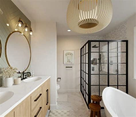 Before & After: Modern Farmhouse Bathroom Design - Decorilla