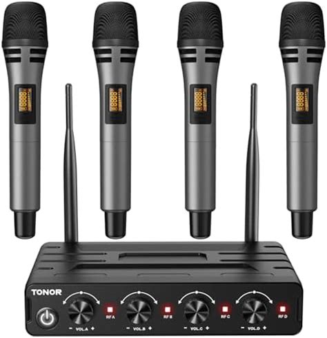 Tonor Microfono Inalambrico X Canal Uhf Micro Micr Fono Din Mico