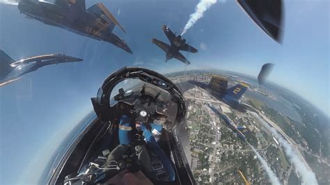 Blue Angels show view from inside cockpit above Jacksonville ...