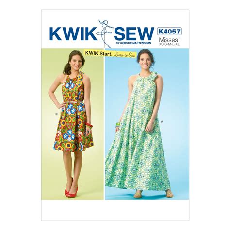 Kwik Sew Misses Dress K4057 Kwik Sew Patterns Dress Sewing Patterns Kwik Sew