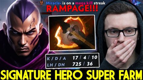 Miracle Anti Mage Show His Signature Hero Super Farming Dota Youtube