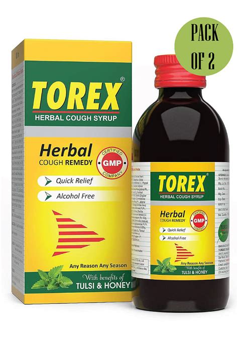 Herbal Cough Syrup Ayurvedic Cough Relief Syrup With Tulsi And Honey Size 100 Ml 2 By Torex